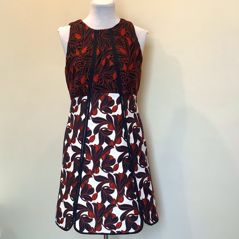 Brocade floral dress